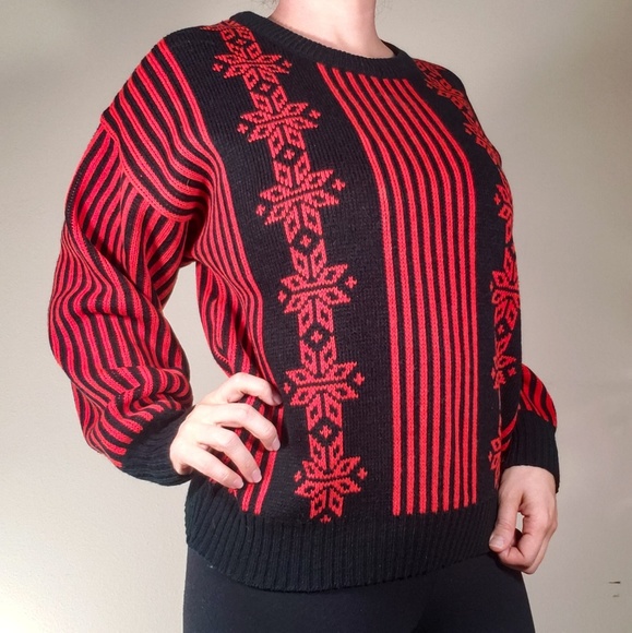 💥CLOSING SALE💥 VINTAGE Chunky Red Sweater - Picture 5 of 5